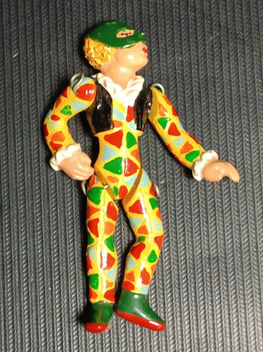 Hantel pewter harlequin figure - hantel,