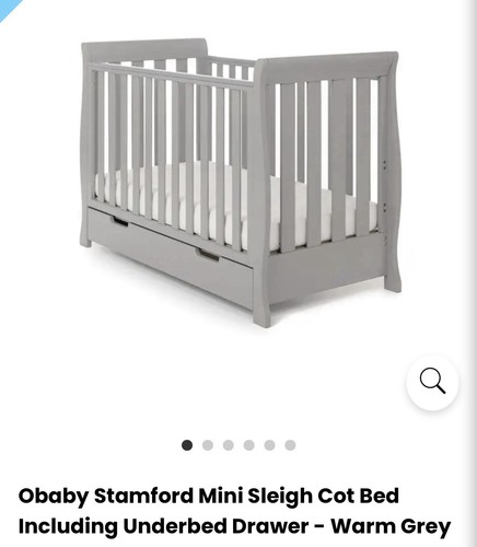 Obaby stamford mini sleigh - stamford, cot