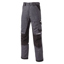 Dickies WD4901 Grey/Black GDT Premium Workwear Multi Pocket Work Trousers 