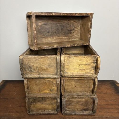 10x rustic wooden brick mould - 10x,