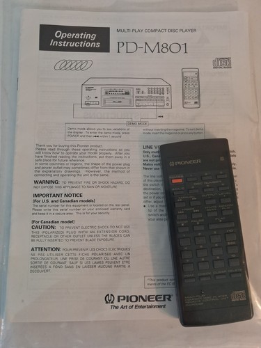 Pioneer m801 multi play - pioneer, pd-m801