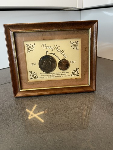 Framed penny farthing bicycle - penny,