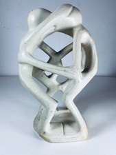 Abstract Sculpture Folk Art 70 80s KISS OOAK Stone Adult passion Dance MCM Vtg .