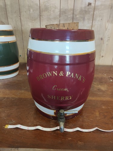 Porcelain sherry barrel brown - porcelain,