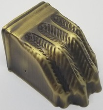 LARGE ANTIQUE BRASS stamped Claw foot toe leg cap piano stool table chair old