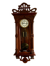 Antique German Wall Clock, Gustavia Becker Vienna Regulator  Long Case, 1900s