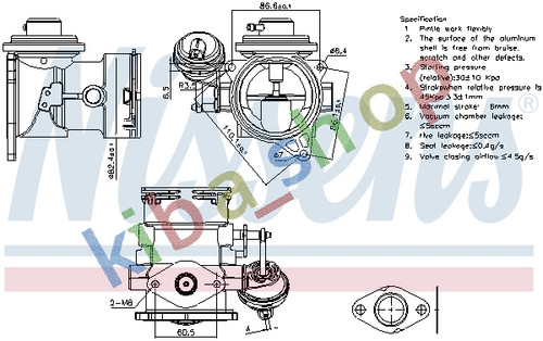 Egr valve fits - egr,