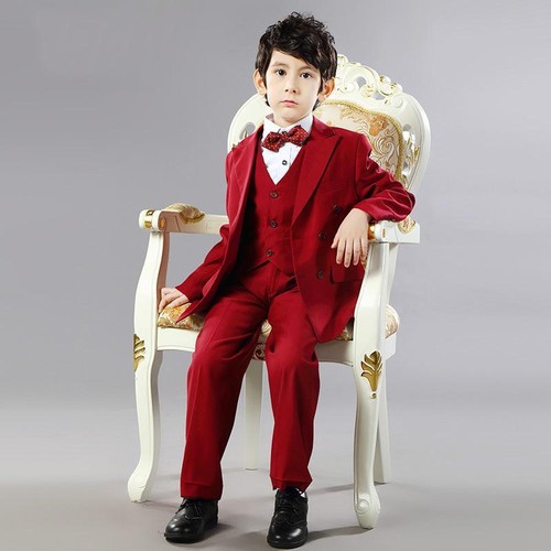 Boy suits red dinner suit - suits,