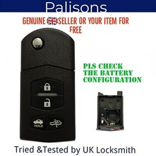 For Mazda MX5 RX8  remote flip key fob case and blade  4 buttons