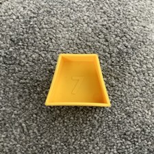 Tupperware No. 7 SEVEN Trapezium For Vintage Shape Sorter Ball. Yellow