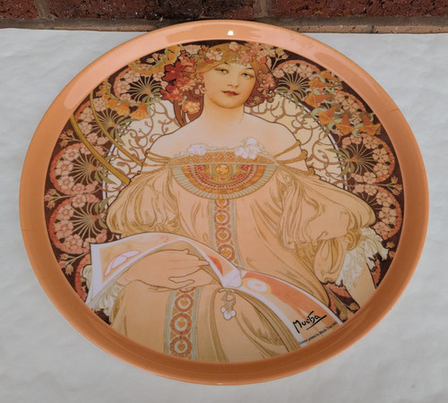 Vintage alphonse mucha serving - vintage,