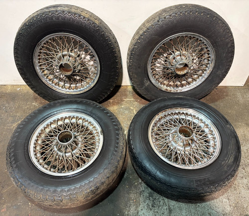 Jaguar chrome wire wheels - jaguar, 15"
