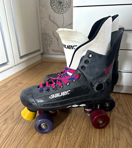 Bauer turbo quad roller skates - bauer,