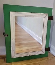 Vtg Shabby Wood Country Wall