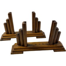Vintage Wooden Bookends or