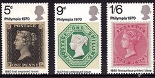 1970 'Philympia' Stamp Exhibition Complete Set SG835 - SG837 Unmounted Mint MNH