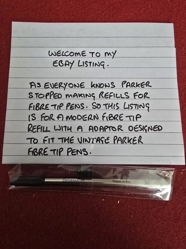 Parker vintage fibre tip pen - vintage,