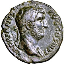 HADRIAN. Ae as. 117 - 138