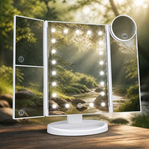 Vanity makeup mirror with - makeup,