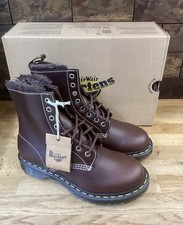 Doc Martens Serena Dark Brown Leather 1460 8 Hole Boots Uk Size 5/EU 38