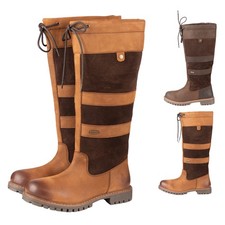 Ladies Tall Leather Boots Womens Equestrian Boot Country Footwear Boot 2 Colours