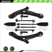 For 11-18 Ford Fiesta 10Pcs Front Control Arm w Ball Joints Tie Rod End Sway Bar