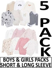 Baby 5 Pack Bodysuits Short &
