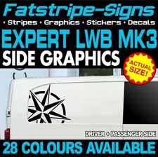 to fit PEUGEOT EXPERT MK3 LWB L2 COMPASS GRAPHICS STICKERS DECALS CAMPERVAN