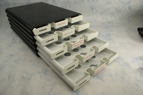 Vintage black white - white, letraset