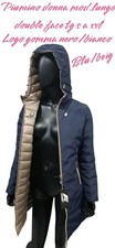 Giubbino K-way Donna Double Face Lungo Autunno Inverno S M L XL