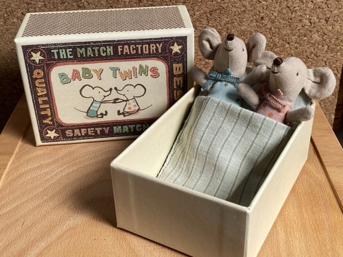 Maileg twin mouse babies - mouse,