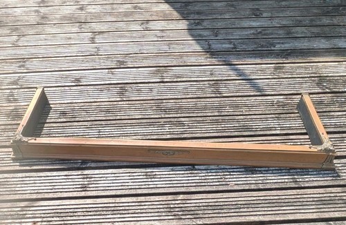 Antique brass fireplace fender - brass,