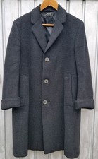 Crombie Coat Men's RW Forsyth Dark Grey Size Small