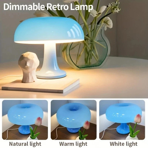 Classic mushroom table - table, lamp