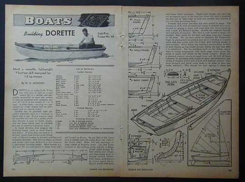 Skiff dory fishing boat - 13',