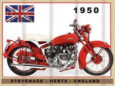 Vincent Motorcycle Theme Retro