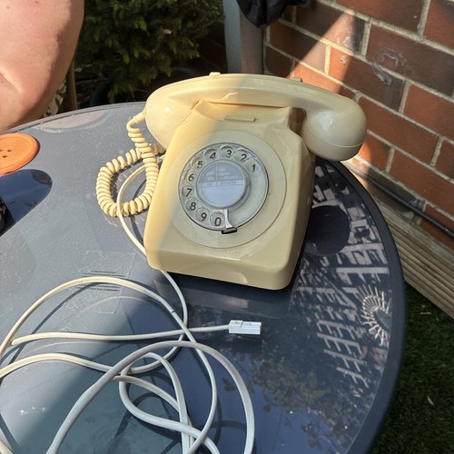 Vintage rotary dial cream - dial,