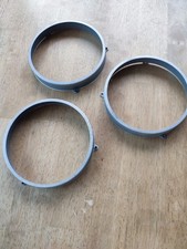LOTUS ELAN SE S2 M100 TURBO FRONT HEADLIGHT POD METAL MOUNTING RINGS X 3