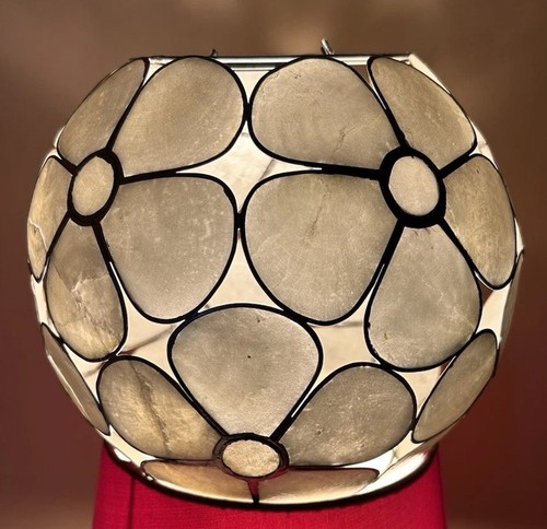 Vintage capiz shell flower - shell,