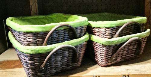 Large brown wicker - wicker, storage