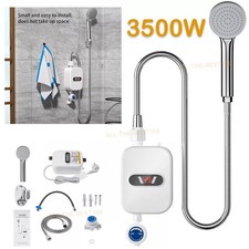 3500W Portable Tankless Water Heater Shower Electric Instant Hot Boiler Bathroom