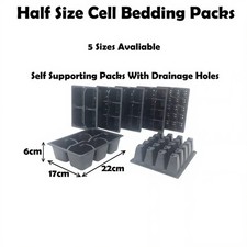 Multi Cell Tray Bedding Pack Plug Plant Half Size Seed Trays Inserts With Holes
