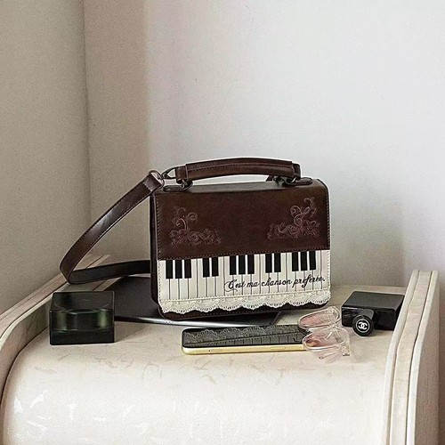 Retro piano lace - crossbody, bag