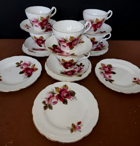 English bone china trios - china,