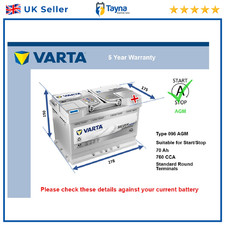 AGM Car Battery fits MINI