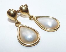 VINTAGE 18CT GOLD MABE PEARL