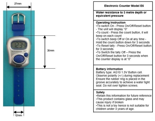 Etc 006 swim lap counter - counter,