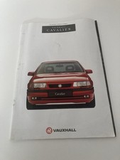 Vauxhall Cavalier Range Brochure 1993 No1 inc CD, 4x4, Diplomat, SRi 16v, Turbo