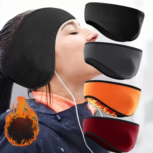 Warm fleece earmuffs headband - warm,
