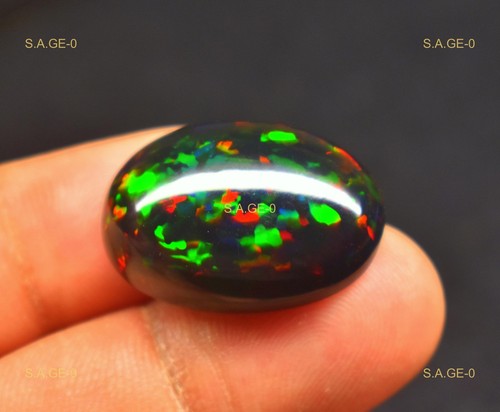 Black opal gemstone - opal,